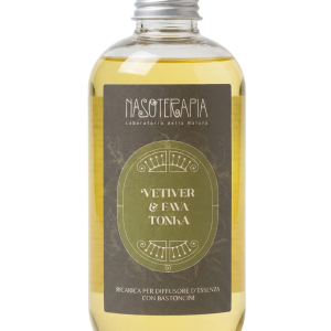 Ricarica Diffusore a Bastoncini Nasoterapia Vetiver e Fava Tonka