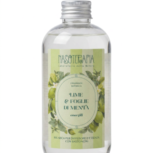 Ricarica Diffusore a Bastoncini Nasoterapia Lime e Foglie di Menta