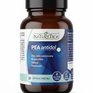 PEA Antidol Naturetica – PEA, Boswellia, Salice e Partenio – 30 Capsule Vegetali