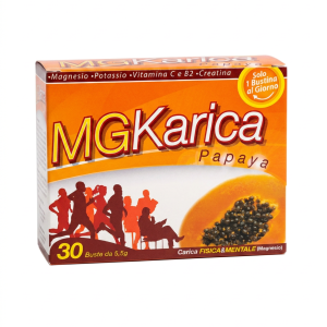 MGKarica Papaya – Magnesio, Potassio, Creatina e Papaya Fermentata – 30 Bustine