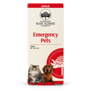 Confezione Animal Emergency Pets Australian Bush Flower Essences, 30 ml, su fondo bianco